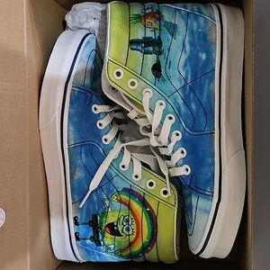 Women's 7.5 SpongeBob Vans Sk8-Hi Shoes